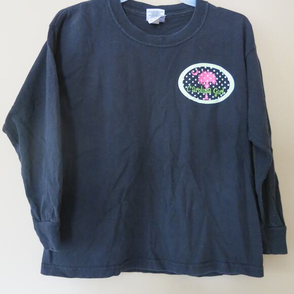 CAROLINA GIRL Long Sleeve Top Size S Youth Palmetto Tree Southern Pride School - Picture 1 of 5